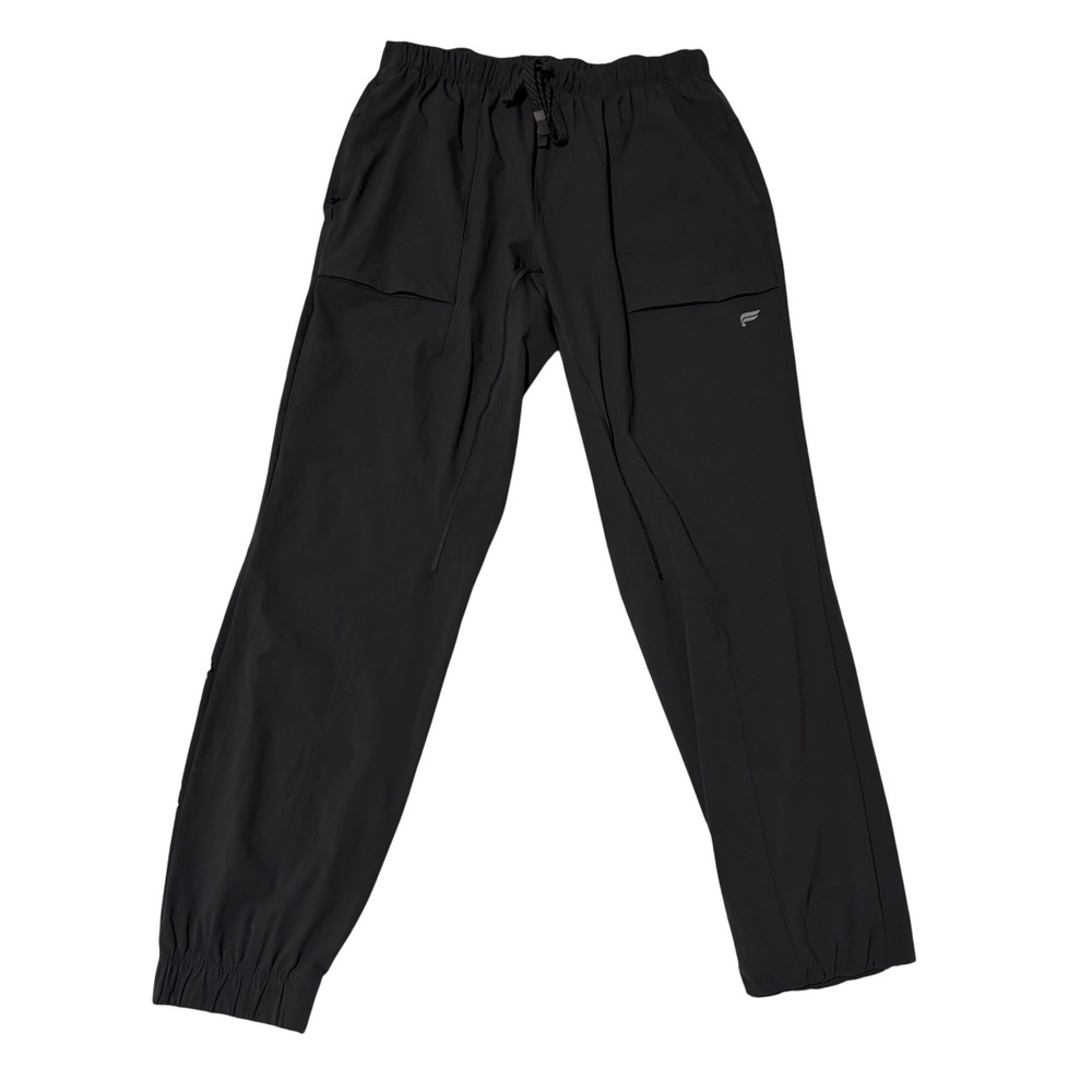 Fabletics Jogger Pants Men Fits Small 30x30 Gray Drawstring Activewear P12252152